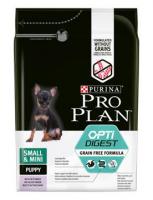 Pro Plan Puppy Small & Mini Opti Digest Grain Free (индейка) в зоомагазине Лепшы Сябар