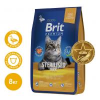 Brit Premium Cat Sterilized (утка, курица) в зоомагазине Лепшы Сябар