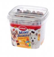 Sanal для собак косточки "Mini Bones", 100 г в зоомагазине Лепшы Сябар