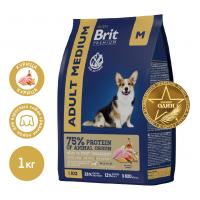 Brit Premium Dog Adult Medium (курица) в зоомагазине Лепшы Сябар