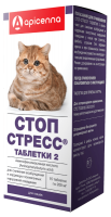 Apicenna Стоп-стресс для кошек, 15 табл