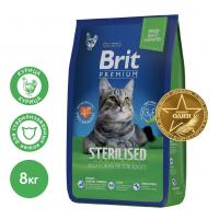 Brit Premium Cat Sterilised (курица) в зоомагазине Лепшы Сябар