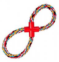 Игрушка "TRIXIE" "DENTAfun" Восьмерка из веревки, 35 см в зоомагазине Лепшы Сябар