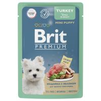 Brit Premium Pouches для щенков (индейка с яблоком в соусе), 85 г в зоомагазине Лепшы Сябар