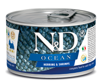 Farmina N&D Ocean Dog Adult Mini (сельдь, креветки), 140 г в зоомагазине Лепшы Сябар