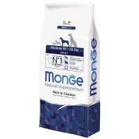 Monge Dog Daily Medium Adult (курица, рис) в зоомагазине Лепшы Сябар