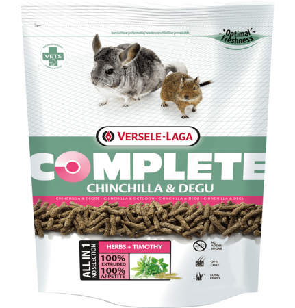 Versele Laga CHINCHILLA & DEGU COMPLETE полноценный корм для шиншилл и дегу в зоомагазине Лепшы Сябар