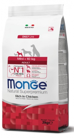 Monge Dog Daily Mini Adult (курица, рис) в зоомагазине Лепшы Сябар