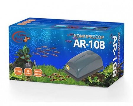 Aquareef Воздушный компрессор для аквариума, AR-108 в зоомагазине Лепшы Сябар