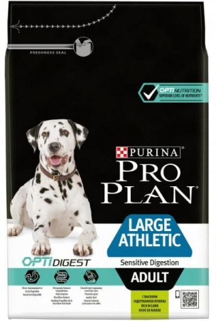 Pro Plan Adult Large Breed Athletic (ягненок, рис)  в зоомагазине Лепшы Сябар