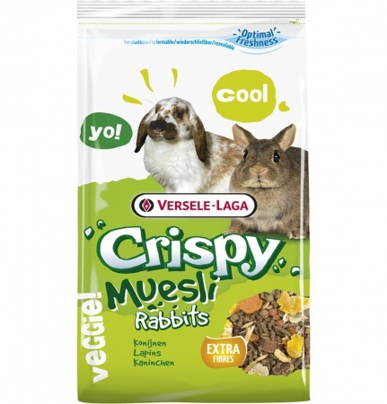 Versele Laga Crispy Muesli Rabbits полноценный корм для кроликов  в зоомагазине Лепшы Сябар