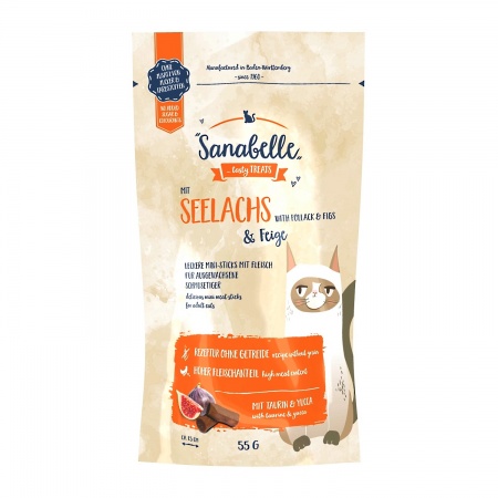 Bosch Sanabelle Палочки "Сайда и инжир", 55 г в зоомагазине Лепшы Сябар