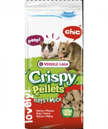 CRISPY PELLETS RAT & MOUSE полноценный корм для крыс и мышей, 1 кг в зоомагазине Лепшы Сябар