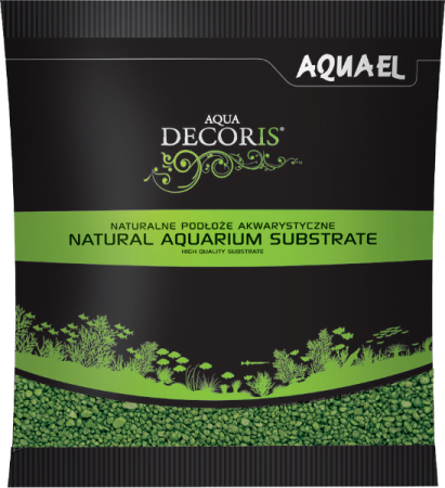 Aquael Грунт AQUA DECORIS зеленый 2-3 мм., 1кг в зоомагазине Лепшы Сябар